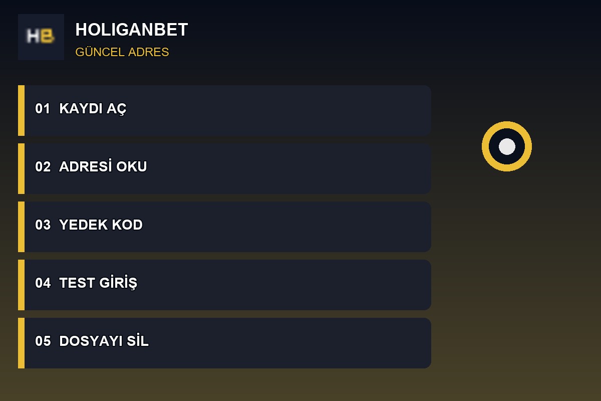 Holiganbet giriş adımları